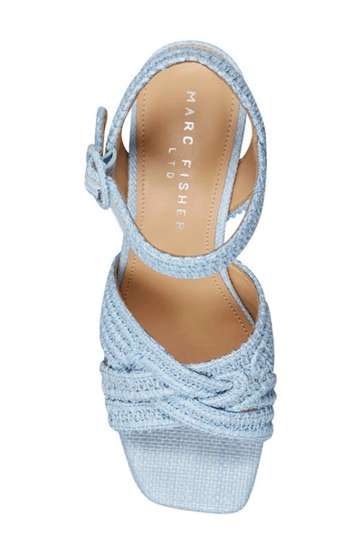 Shop Marc Fisher Ltd Chesse Platform Sandal In Light Blue 450