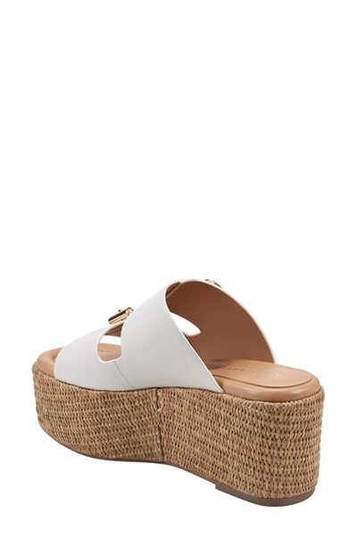 Shop Marc Fisher Ltd Palery Platform Slide Sandal In Ivory