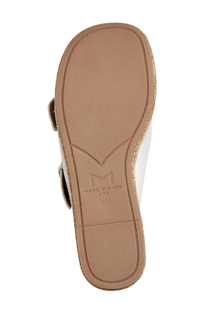 Shop Marc Fisher Ltd Palery Platform Slide Sandal In Ivory