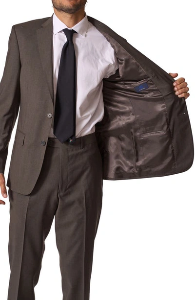 Jb Britches Stretch Sartorial Suit In Dark Taupe