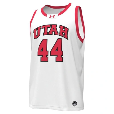 Shop Under Armour #44 White Utah Utes Replica Basketball Jersey