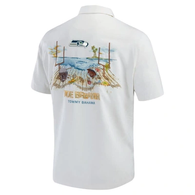 Shop Tommy Bahama White Seattle Seahawks Tide Breaker Islandzone Camp Button-up Shirt