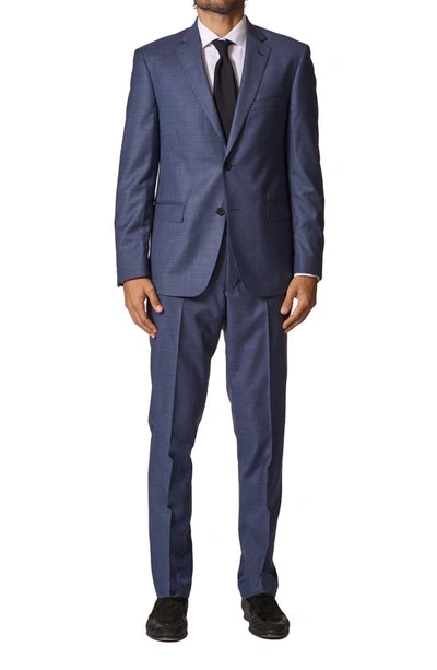 Shop Jb Britches Sartorial Classic Fit Stretch Cotton Suit In Blue