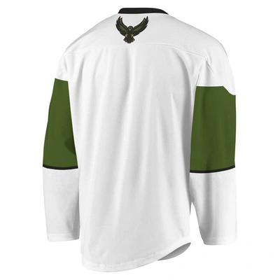 Shop Adpro Sports White/green Rochester Knighthawks Replica Jersey