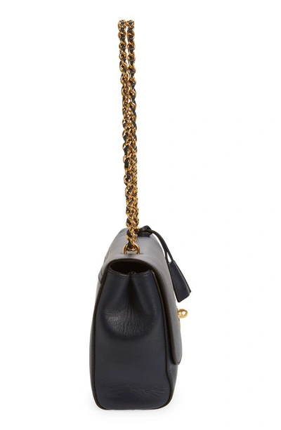 Shop Mulberry Medium Lily Leather Bag In Night Sky