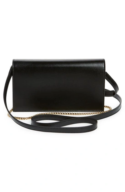 Ferragamo Mini Double Gancio Leather Shoulder Bag In Nero