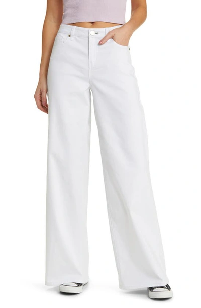 Shop 1822 Denim High Waist Wide Leg Jeans In White