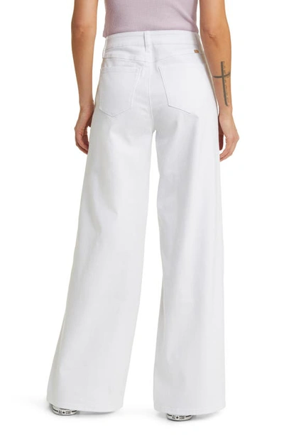1822 Denim High Waist Wide Leg Jeans In White