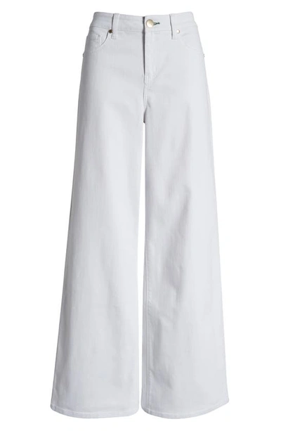 1822 Denim High Waist Wide Leg Jeans In White