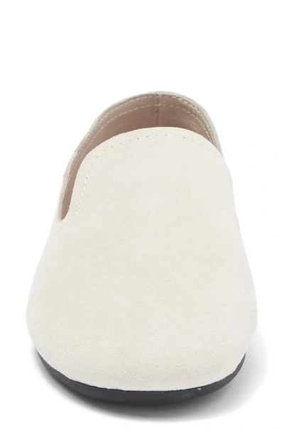 Shop Jeffrey Campbell Spin Flat In Ice Suede