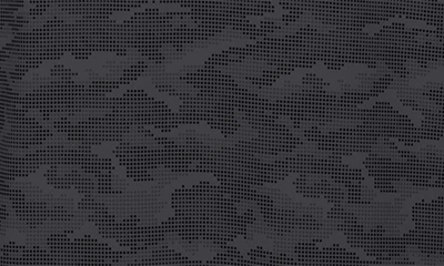 Cutter & Buck Traverse Camo Print Stretch Quarter Zip Mens Big And Tall Pullover Jacket In Black