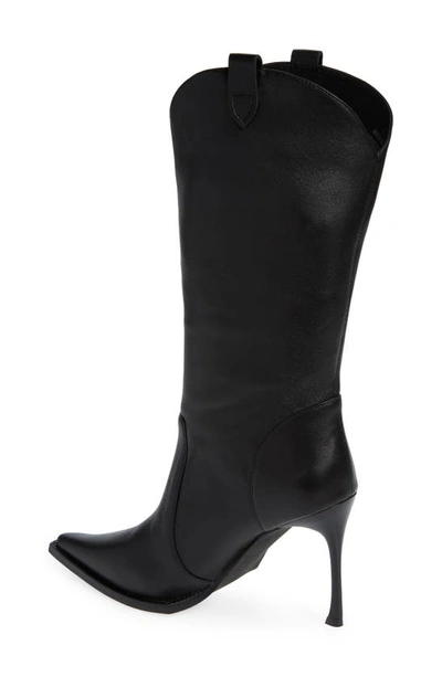 Shop Jeffrey Campbell Cognitive Pointed Toe Western Boot In Black