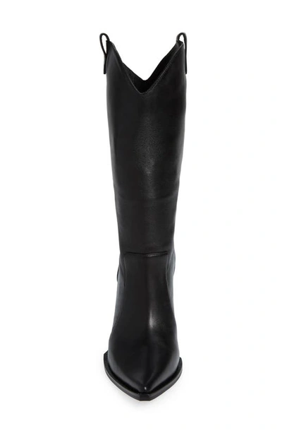 Shop Jeffrey Campbell Cognitive Pointed Toe Western Boot In Black