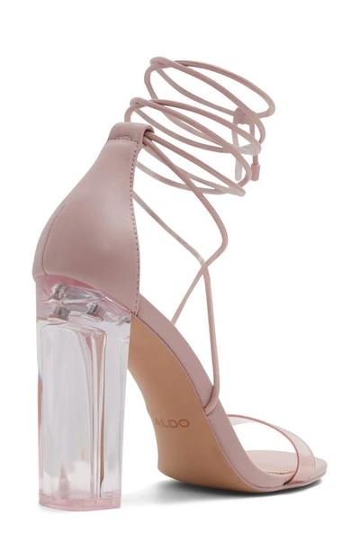 Shop Aldo Onardonia Ankle Wrap Sandal In Pink