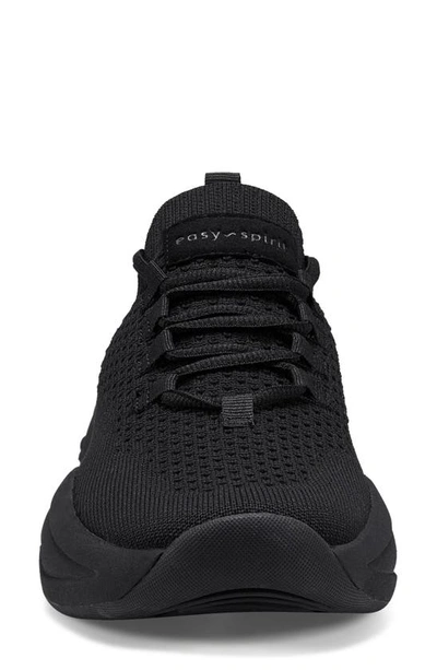 Easy Spirit Power Lace-up Sneaker In Black