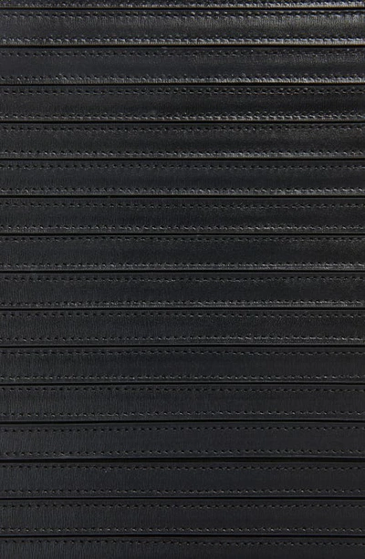 Shop Alaïa Leather Stripes Stretch Corset Belt In 999 - Noir