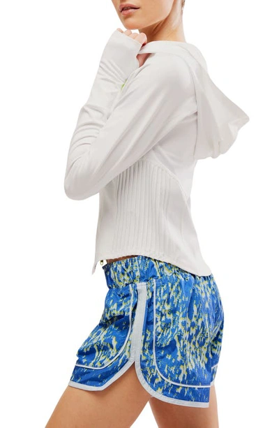 Fp Movement Women's Playin For Keeps Zip Jacket In White Combo