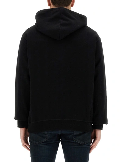 Shop Dsquared2 "icon" Scribble Cool Fit Sweatshirt In Black