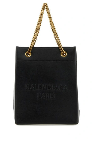 Shop Balenciaga Woman Black Leather Duty Free Handbag
