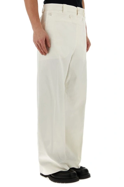 Shop Dolce & Gabbana Man White Stretch Denim Jeans