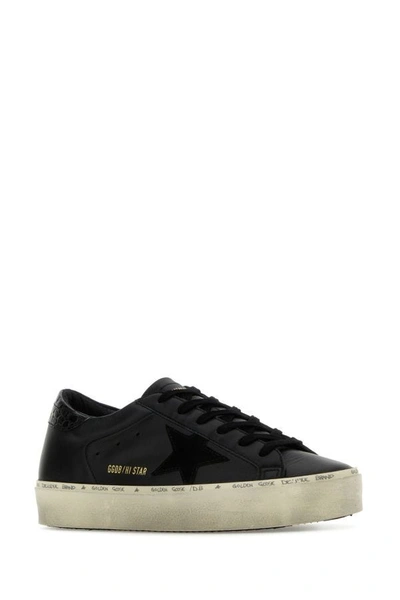 Shop Golden Goose Deluxe Brand Woman Black Leather Superstar Sneakers