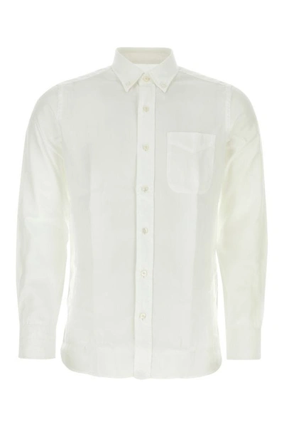 Shop Tom Ford Man Camicia In White