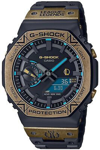 Pre-owned Casio G-shock Gm-b2100ll-1ajr League Of Legends Solar Men Watch Stainless Steel