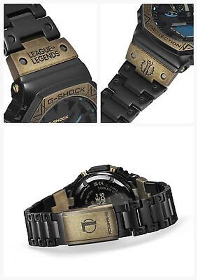 Pre-owned Casio G-shock Gm-b2100ll-1ajr League Of Legends Solar Men Watch Stainless Steel