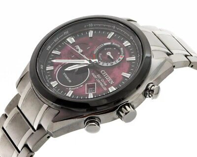 Pre-owned Citizen Silver Mens Multi Dial Watch Tsuki-yomi By1018-80x