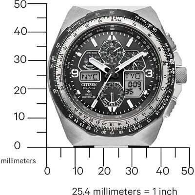 Pre-owned Citizen Black Mens Analogue-digital Watch Promaster Skyhawk A-t Jy8149-05e
