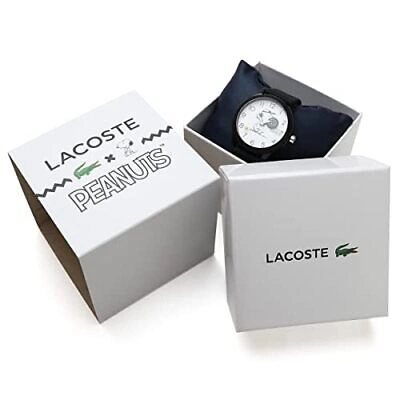 Pre-owned Lacoste & Peanuts Snoopy Limited Collaboration Women's Watch Ladies Waterproof