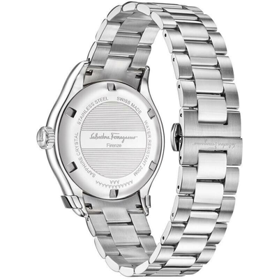 Pre-owned Ferragamo $1495 Salvatore  Men's Black 43mm Dial 200m Swiss Made Watch Ff3130014