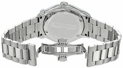 Pre-owned Ferragamo $1495 Salvatore  Men's Black 43mm Dial 200m Swiss Made Watch Ff3130014