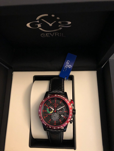 Pre-owned Gv2 $2095  By Gevril Men's Limited Edition Scuderia Chrono 45mm Swiss Watch 9916