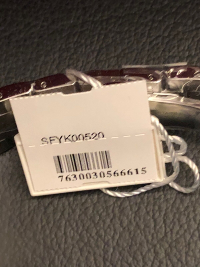 Pre-owned Ferragamo $1095 Salvatore  Men's Blue/red Bezel 43mm Swiss Made Watch Sfyk00520