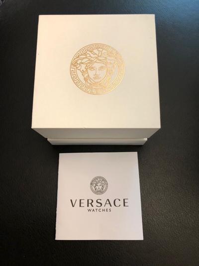 Pre-owned Versace $2095  Men's V-race Diver Black 46mm Dial 200 Meter Swiss Watch Veak00318