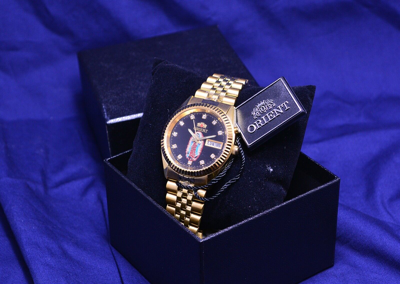 Pre-owned Orient Holy Maria Dial:  Automatic: Swiss Watch Type: Gold Plate