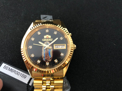 Pre-owned Orient Holy Maria Dial:  Automatic: Swiss Watch Type: Gold Plate