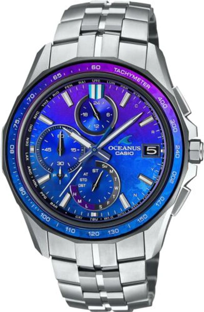 Pre-owned Casio Oceanus Ocw-s7000c-2ajf Japan Limited Bluetooth Manta Slim Case Watch Men