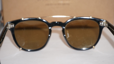 Pre-owned Oliver Peoples Brunello Cucinelli Jep Clip On Ov5485m 10052 49 21 145 In Yellow Olive