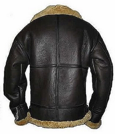 Pre-owned Infinity Men's Aviator Raf B3 Ginger Shearling Sheepskin Leather Bomber Flying Jacket In Brown With Ginger Fur