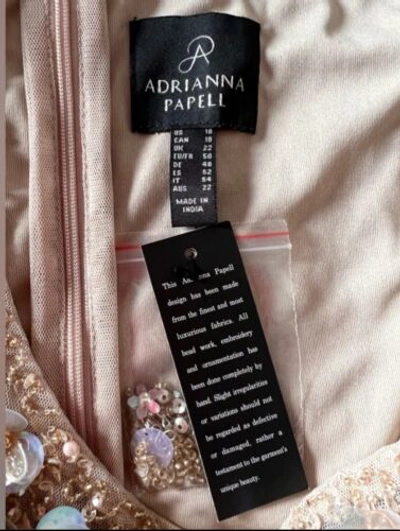 Pre-owned Anthropologie Bhldn Petaluma Sequin Dress Adrianna Papell Size 18 $275.00 In Pink