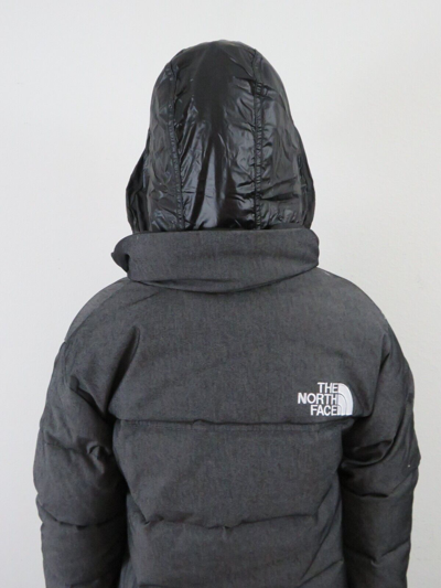 Pre-owned The North Face Womens  1992 92 Reversible Nuptse 600-down Hooded Jacket Black In Black Denim