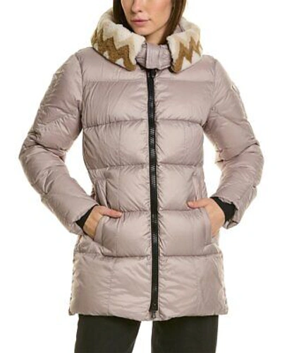 Pre-owned Postcard Post Card Banff Down Coat Women's Beige 40