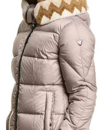 Pre-owned Postcard Post Card Banff Down Coat Women's Beige 40