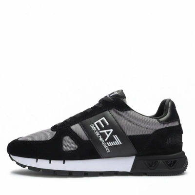 Pre-owned Ea7 Shoes Sneaker Emporio Armani  Man Sz. Us 6,5 X8x151xk354 S975 Black