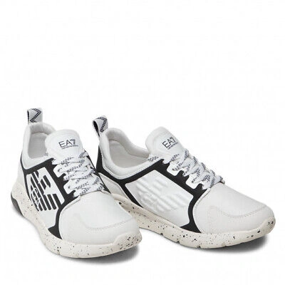 Pre-owned Ea7 Shoes Sneaker Emporio Armani  Man Sz. Us 8 X8x057xk217 Q219 White