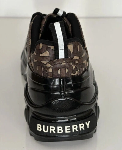 Pre-owned Burberry $870  Arthur Mens Bridal Brown Leather Sneakers 8 Us (41) 8021778 It