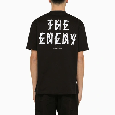 Shop 44 Label Group The Enemy Print Black Crew Neck T Shirt