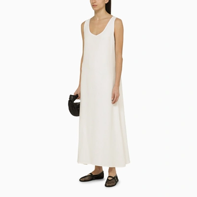 Shop Apc A.p.c. Long White Viscose Dress